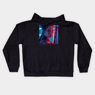 Samurai Lady Kids Hoodie